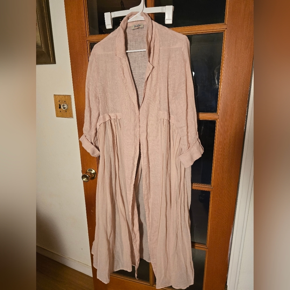 Devitalia Linen Coat Dress - Picture 2 of 6